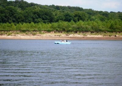 car boat in the water