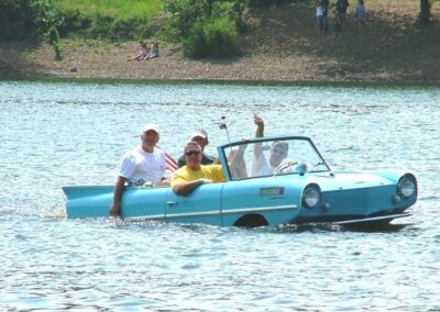 car boat in the water